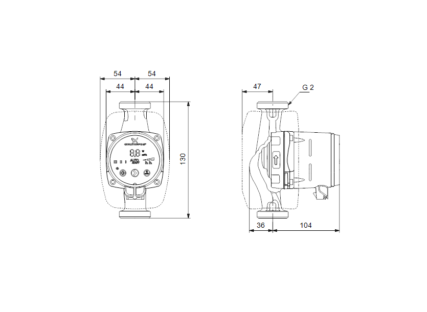 Циркуляционный насос Grundfos Alpha3 32-80 (98890818)