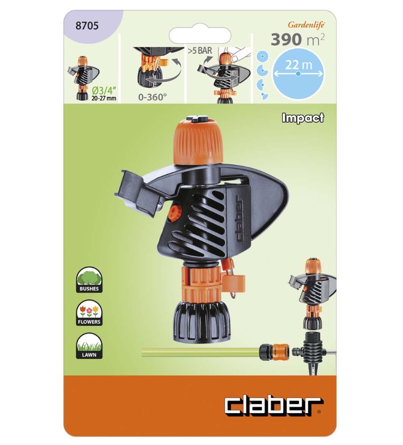 Дождеватель импульсный Claber 3/4”