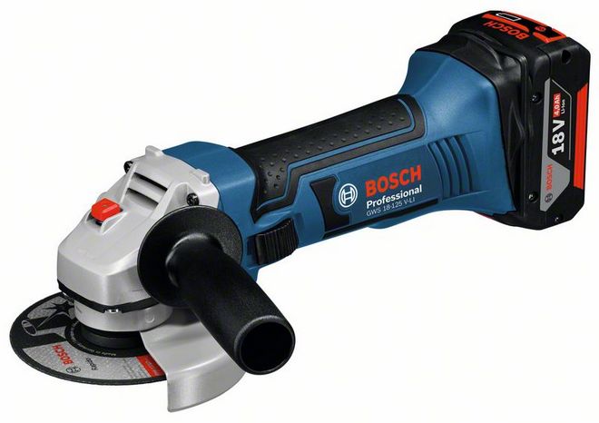 Угловая шлифмашина Bosch GWS 18-125 V-LI Professional (0.601.93A.30B)