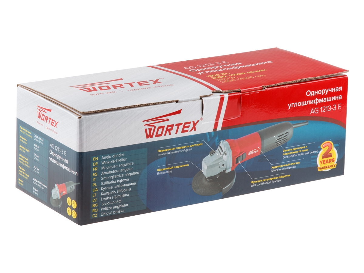 Угловая шлифмашина WORTEX AG 1213-3 E