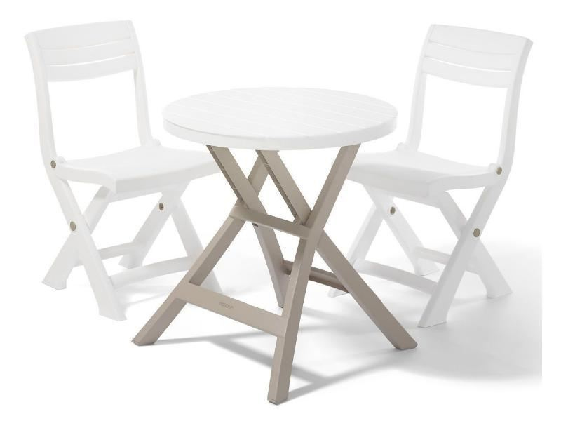 Стул пластиковый складной Keter Tacoma (Такома), белый