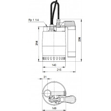 Погружной насос Grundfos Unilift KP 150 AV 1
