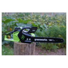 Пила цепная аккумуляторная Greenworks GD40CS18K4 40В (в комплекте АКБ 4А/ч + ЗУ)