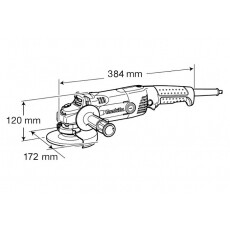 Одноручная углошлифмашина MAKITA GA 6021