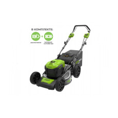 Аккумуляторная газонокосилка Greenworks GD40LM46SPK4 40В (в комплекте АКБ + ЗУ)