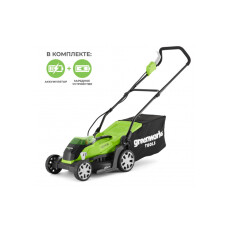 Аккумуляторная газонокосилка Greenworks G40LM35K4 40В (в комплекте АКБ + ЗУ)