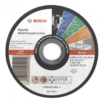 Отрезной круг Bosch MULTICONSTRUCTION 125x1.0 мм